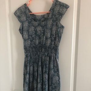 Mata Traders Casual Bohemian Fair Trade Cotton Blue Dress XS
